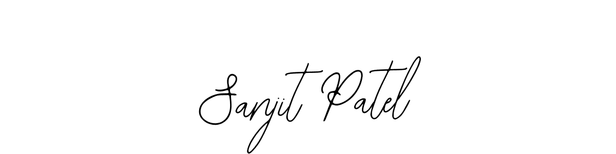 The best way (Bearetta-2O07w) to make a short signature is to pick only two or three words in your name. The name Sanjit Patel include a total of six letters. For converting this name. Sanjit Patel signature style 12 images and pictures png