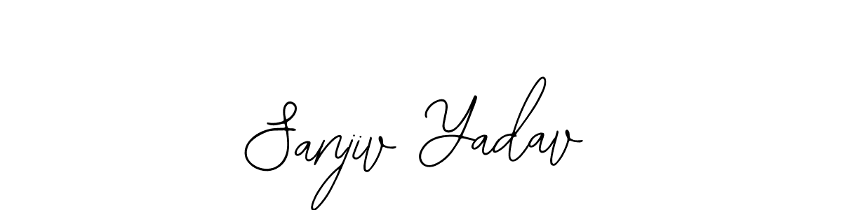 How to make Sanjiv Yadav name signature. Use Bearetta-2O07w style for creating short signs online. This is the latest handwritten sign. Sanjiv Yadav signature style 12 images and pictures png