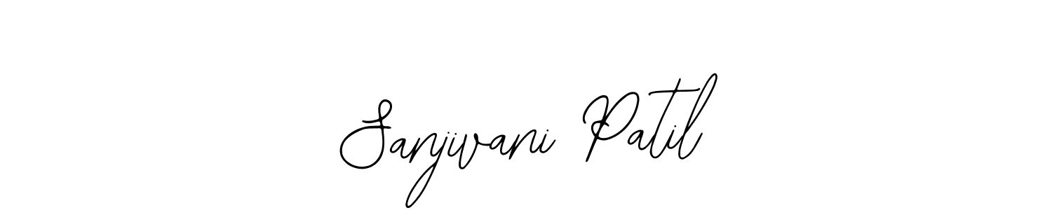 The best way (Bearetta-2O07w) to make a short signature is to pick only two or three words in your name. The name Sanjivani Patil include a total of six letters. For converting this name. Sanjivani Patil signature style 12 images and pictures png