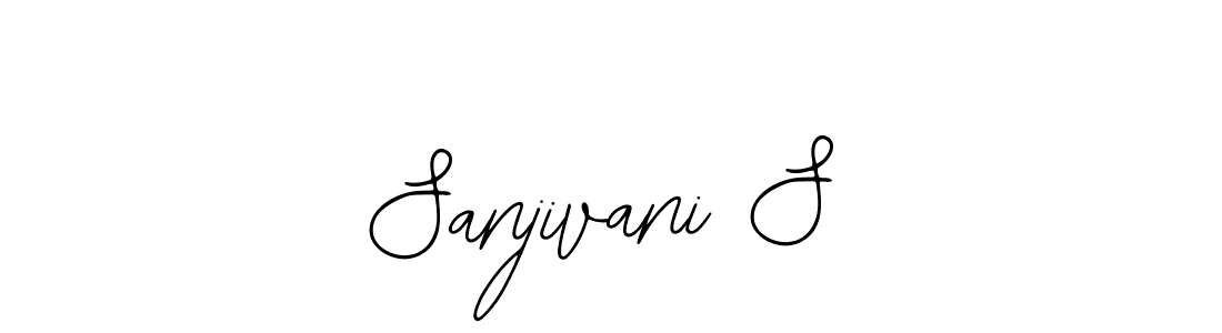 The best way (Bearetta-2O07w) to make a short signature is to pick only two or three words in your name. The name Sanjivani S include a total of six letters. For converting this name. Sanjivani S signature style 12 images and pictures png