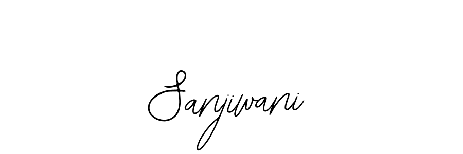 You should practise on your own different ways (Bearetta-2O07w) to write your name (Sanjiwani) in signature. don't let someone else do it for you. Sanjiwani signature style 12 images and pictures png