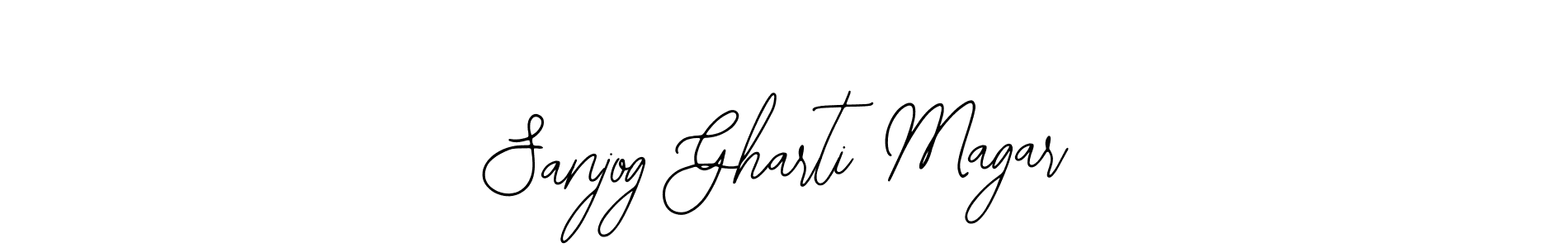 Also we have Sanjog Gharti Magar name is the best signature style. Create professional handwritten signature collection using Bearetta-2O07w autograph style. Sanjog Gharti Magar signature style 12 images and pictures png