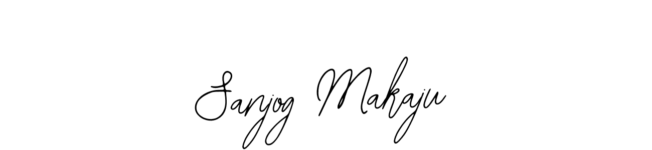 Use a signature maker to create a handwritten signature online. With this signature software, you can design (Bearetta-2O07w) your own signature for name Sanjog Makaju. Sanjog Makaju signature style 12 images and pictures png