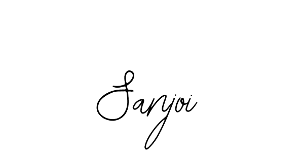 Use a signature maker to create a handwritten signature online. With this signature software, you can design (Bearetta-2O07w) your own signature for name Sanjoi. Sanjoi signature style 12 images and pictures png