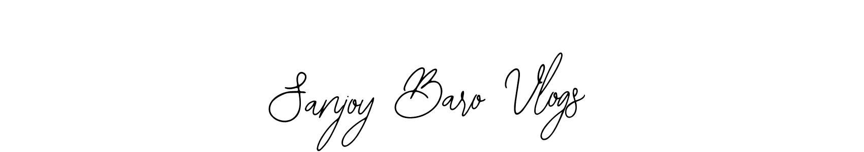 Also You can easily find your signature by using the search form. We will create Sanjoy Baro Vlogs name handwritten signature images for you free of cost using Bearetta-2O07w sign style. Sanjoy Baro Vlogs signature style 12 images and pictures png