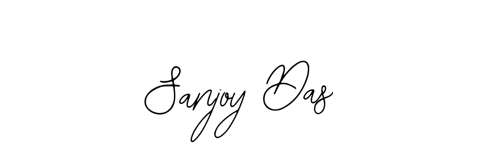 How to make Sanjoy Das name signature. Use Bearetta-2O07w style for creating short signs online. This is the latest handwritten sign. Sanjoy Das signature style 12 images and pictures png