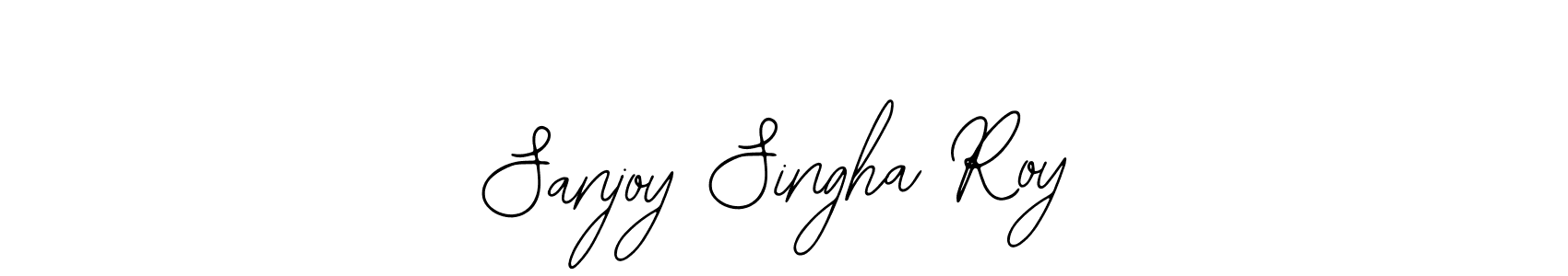 You should practise on your own different ways (Bearetta-2O07w) to write your name (Sanjoy Singha Roy) in signature. don't let someone else do it for you. Sanjoy Singha Roy signature style 12 images and pictures png