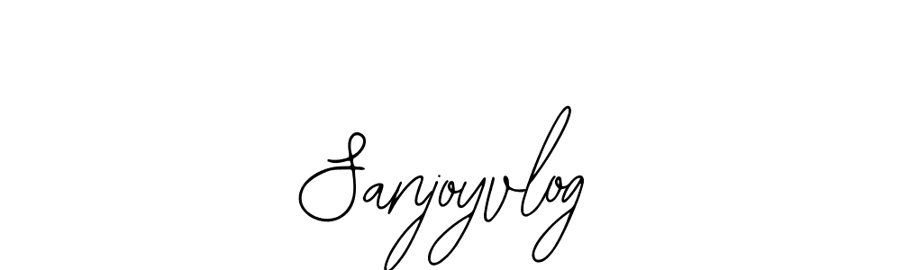 if you are searching for the best signature style for your name Sanjoyvlog. so please give up your signature search. here we have designed multiple signature styles  using Bearetta-2O07w. Sanjoyvlog signature style 12 images and pictures png