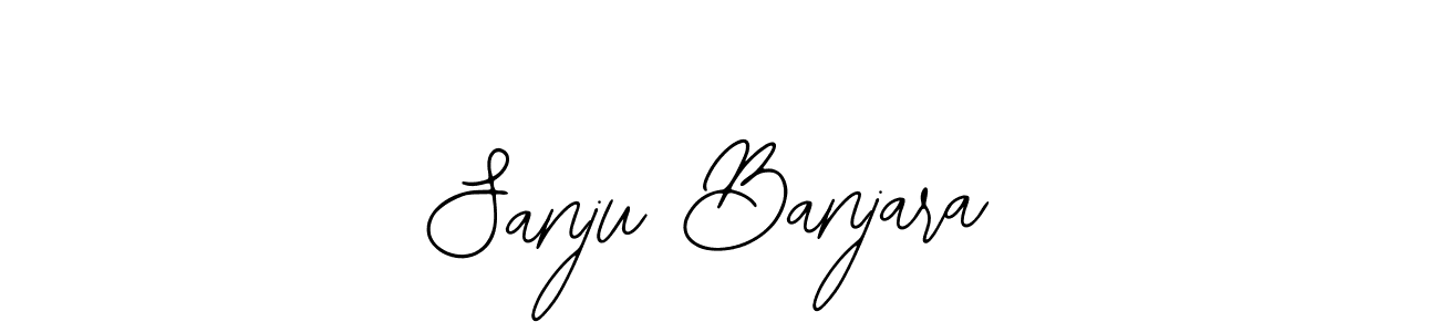 The best way (Bearetta-2O07w) to make a short signature is to pick only two or three words in your name. The name Sanju Banjara include a total of six letters. For converting this name. Sanju Banjara signature style 12 images and pictures png