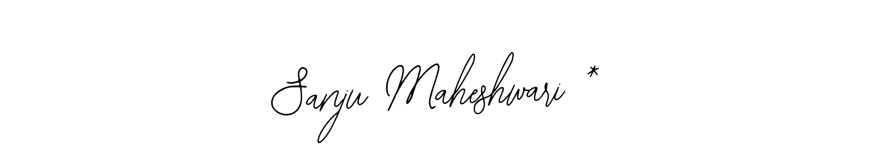 The best way (Bearetta-2O07w) to make a short signature is to pick only two or three words in your name. The name Sanju Maheshwari * include a total of six letters. For converting this name. Sanju Maheshwari * signature style 12 images and pictures png