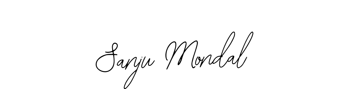 How to make Sanju Mondal name signature. Use Bearetta-2O07w style for creating short signs online. This is the latest handwritten sign. Sanju Mondal signature style 12 images and pictures png