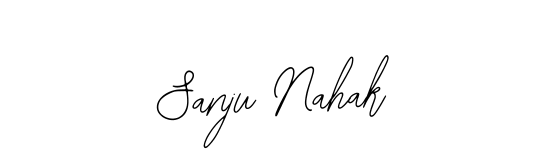 Design your own signature with our free online signature maker. With this signature software, you can create a handwritten (Bearetta-2O07w) signature for name Sanju Nahak. Sanju Nahak signature style 12 images and pictures png