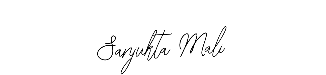 How to make Sanjukta Mali name signature. Use Bearetta-2O07w style for creating short signs online. This is the latest handwritten sign. Sanjukta Mali signature style 12 images and pictures png