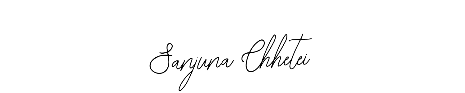 Make a beautiful signature design for name Sanjuna Chhetei. With this signature (Bearetta-2O07w) style, you can create a handwritten signature for free. Sanjuna Chhetei signature style 12 images and pictures png