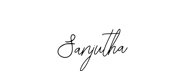 Make a beautiful signature design for name Sanjutha. Use this online signature maker to create a handwritten signature for free. Sanjutha signature style 12 images and pictures png