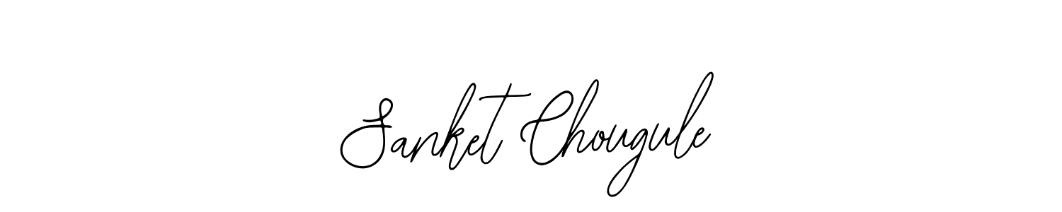How to make Sanket Chougule name signature. Use Bearetta-2O07w style for creating short signs online. This is the latest handwritten sign. Sanket Chougule signature style 12 images and pictures png