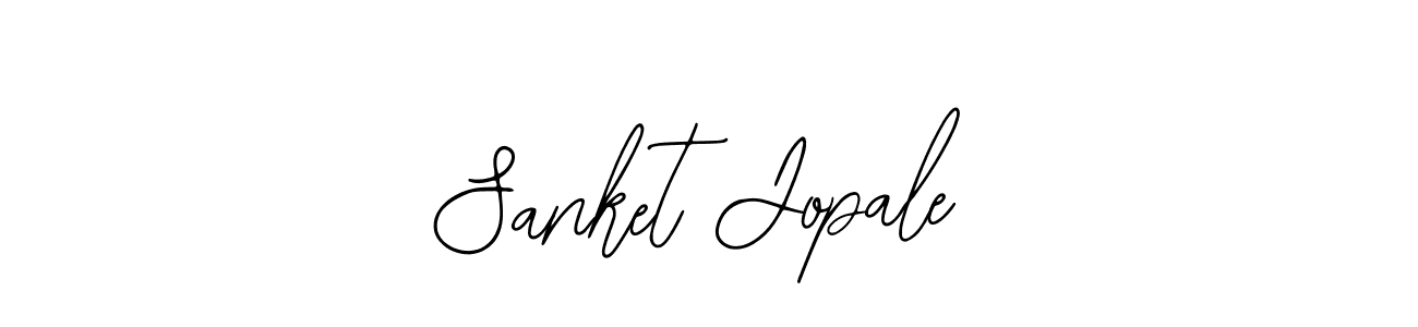 How to make Sanket Jopale name signature. Use Bearetta-2O07w style for creating short signs online. This is the latest handwritten sign. Sanket Jopale signature style 12 images and pictures png