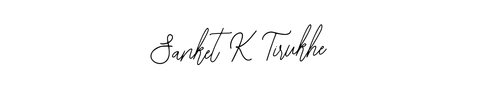 Sanket K Tirukhe stylish signature style. Best Handwritten Sign (Bearetta-2O07w) for my name. Handwritten Signature Collection Ideas for my name Sanket K Tirukhe. Sanket K Tirukhe signature style 12 images and pictures png