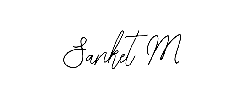 You should practise on your own different ways (Bearetta-2O07w) to write your name (Sanket M) in signature. don't let someone else do it for you. Sanket M signature style 12 images and pictures png