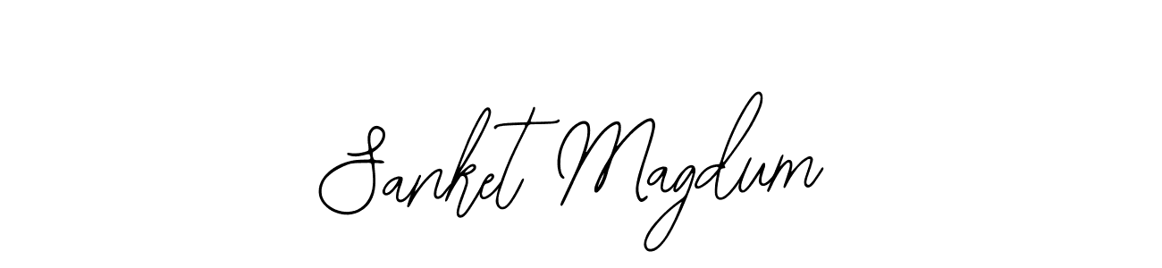 You should practise on your own different ways (Bearetta-2O07w) to write your name (Sanket Magdum) in signature. don't let someone else do it for you. Sanket Magdum signature style 12 images and pictures png