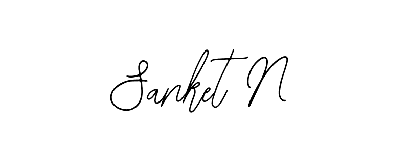 You should practise on your own different ways (Bearetta-2O07w) to write your name (Sanket N) in signature. don't let someone else do it for you. Sanket N signature style 12 images and pictures png