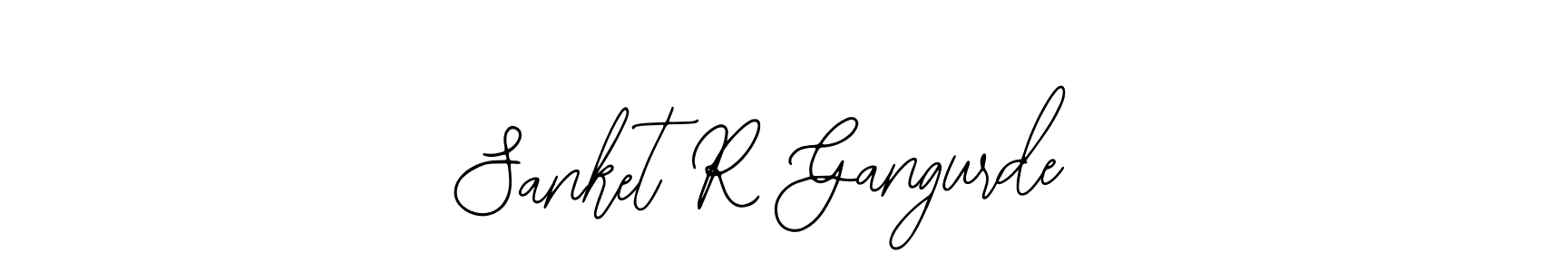 Use a signature maker to create a handwritten signature online. With this signature software, you can design (Bearetta-2O07w) your own signature for name Sanket R Gangurde. Sanket R Gangurde signature style 12 images and pictures png