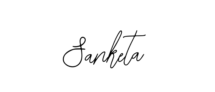 You should practise on your own different ways (Bearetta-2O07w) to write your name (Sanketa) in signature. don't let someone else do it for you. Sanketa signature style 12 images and pictures png