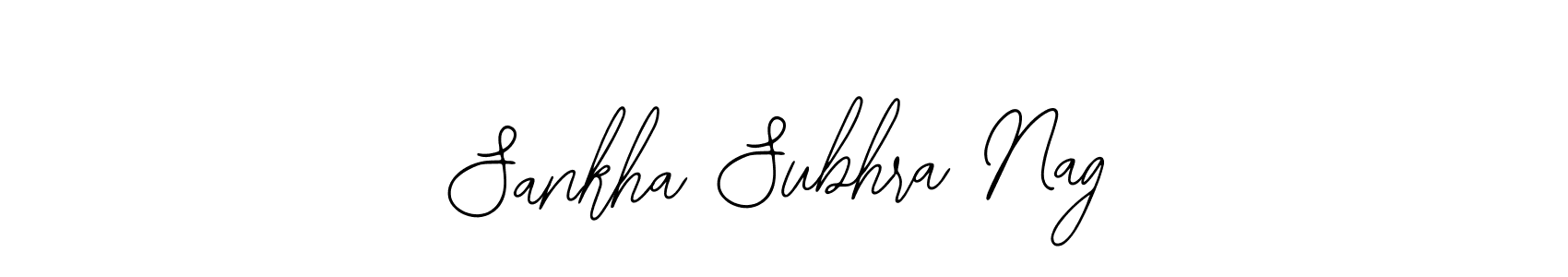 The best way (Bearetta-2O07w) to make a short signature is to pick only two or three words in your name. The name Sankha Subhra Nag include a total of six letters. For converting this name. Sankha Subhra Nag signature style 12 images and pictures png