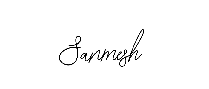 How to make Sanmesh name signature. Use Bearetta-2O07w style for creating short signs online. This is the latest handwritten sign. Sanmesh signature style 12 images and pictures png