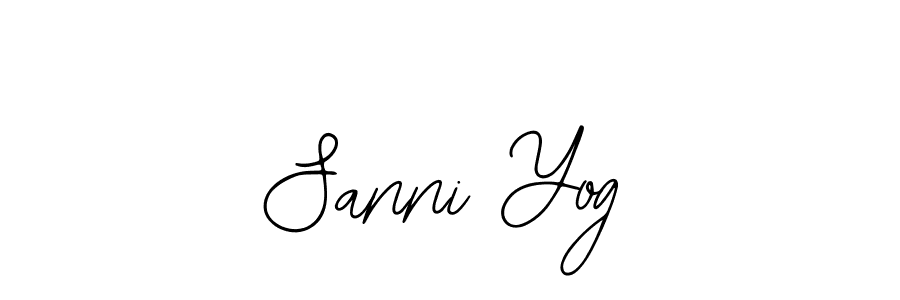 How to make Sanni Yog name signature. Use Bearetta-2O07w style for creating short signs online. This is the latest handwritten sign. Sanni Yog signature style 12 images and pictures png