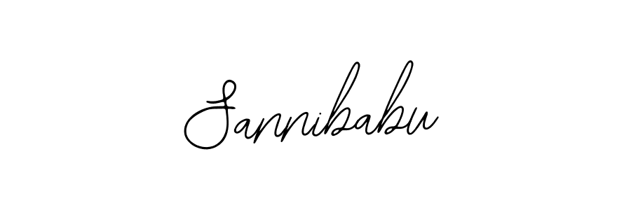 How to make Sannibabu signature? Bearetta-2O07w is a professional autograph style. Create handwritten signature for Sannibabu name. Sannibabu signature style 12 images and pictures png