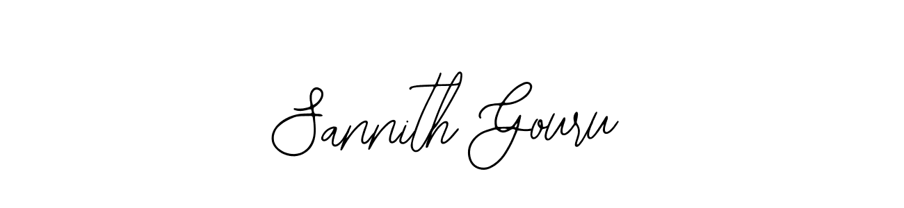 Design your own signature with our free online signature maker. With this signature software, you can create a handwritten (Bearetta-2O07w) signature for name Sannith Gouru. Sannith Gouru signature style 12 images and pictures png
