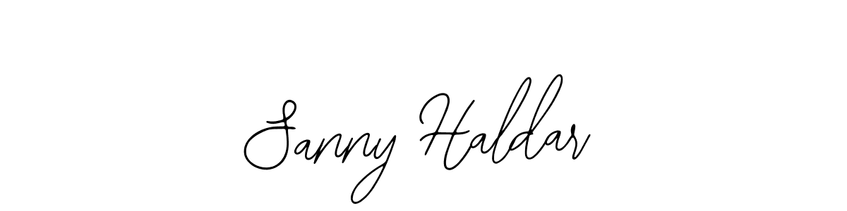Make a beautiful signature design for name Sanny Haldar. Use this online signature maker to create a handwritten signature for free. Sanny Haldar signature style 12 images and pictures png
