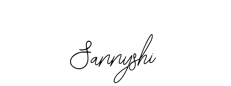 How to make Sannyshi name signature. Use Bearetta-2O07w style for creating short signs online. This is the latest handwritten sign. Sannyshi signature style 12 images and pictures png