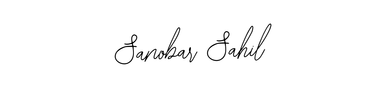 Use a signature maker to create a handwritten signature online. With this signature software, you can design (Bearetta-2O07w) your own signature for name Sanobar Sahil. Sanobar Sahil signature style 12 images and pictures png