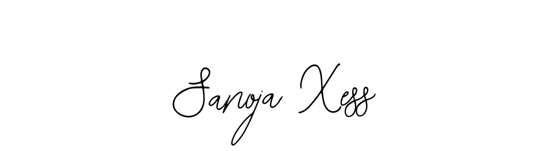 The best way (Bearetta-2O07w) to make a short signature is to pick only two or three words in your name. The name Sanoja Xess include a total of six letters. For converting this name. Sanoja Xess signature style 12 images and pictures png