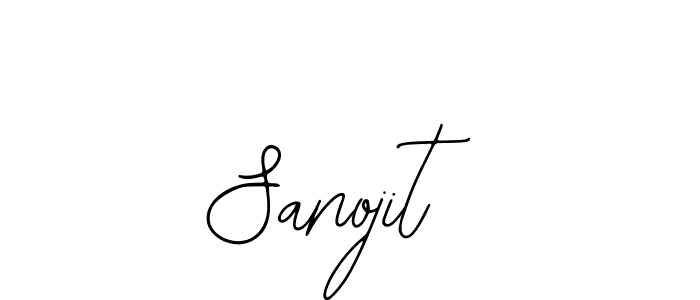 The best way (Bearetta-2O07w) to make a short signature is to pick only two or three words in your name. The name Sanojit include a total of six letters. For converting this name. Sanojit signature style 12 images and pictures png