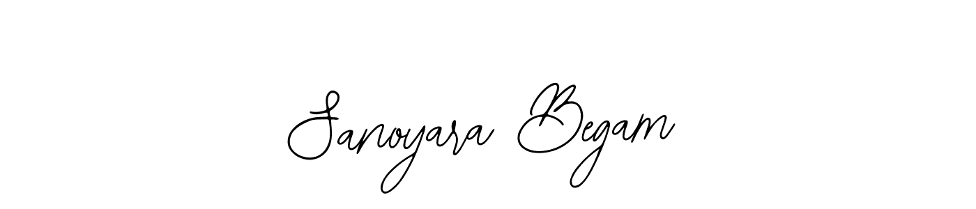 The best way (Bearetta-2O07w) to make a short signature is to pick only two or three words in your name. The name Sanoyara Begam include a total of six letters. For converting this name. Sanoyara Begam signature style 12 images and pictures png