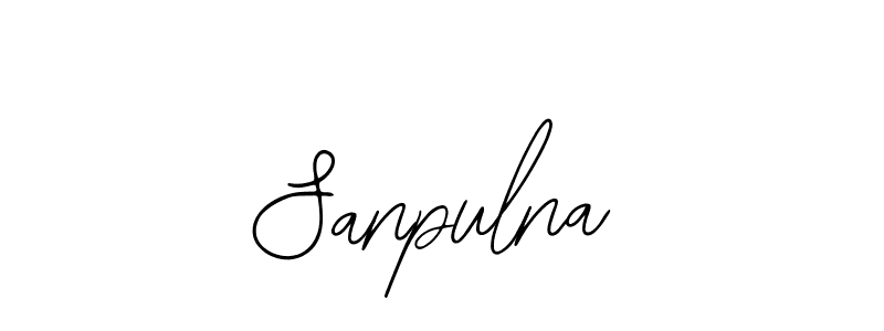 if you are searching for the best signature style for your name Sanpulna. so please give up your signature search. here we have designed multiple signature styles  using Bearetta-2O07w. Sanpulna signature style 12 images and pictures png