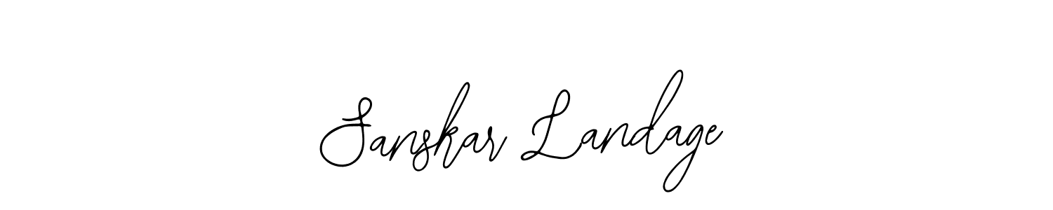 It looks lik you need a new signature style for name Sanskar Landage. Design unique handwritten (Bearetta-2O07w) signature with our free signature maker in just a few clicks. Sanskar Landage signature style 12 images and pictures png