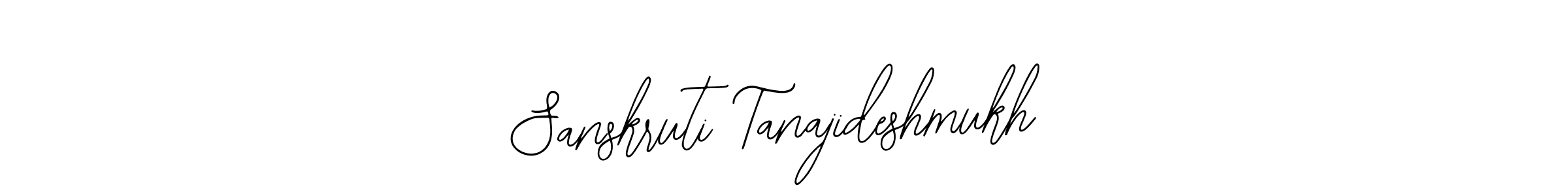 Create a beautiful signature design for name Sanskruti Tanajideshmukh. With this signature (Bearetta-2O07w) fonts, you can make a handwritten signature for free. Sanskruti Tanajideshmukh signature style 12 images and pictures png