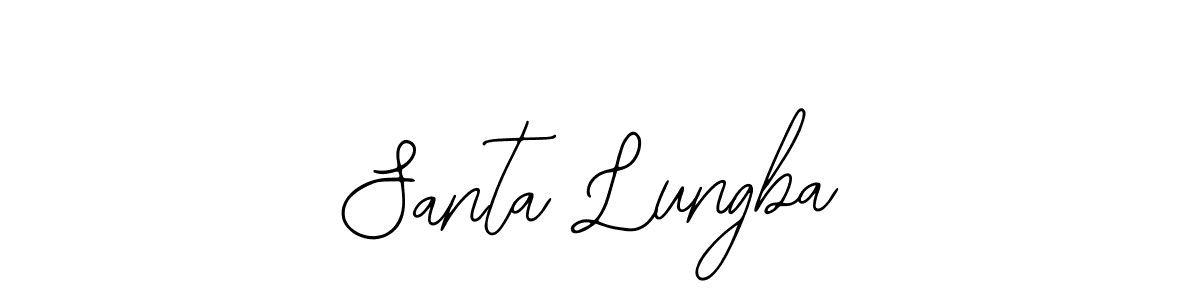 How to make Santa Lungba name signature. Use Bearetta-2O07w style for creating short signs online. This is the latest handwritten sign. Santa Lungba signature style 12 images and pictures png