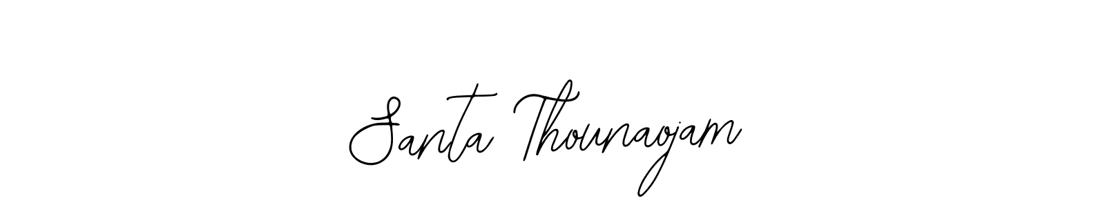 Use a signature maker to create a handwritten signature online. With this signature software, you can design (Bearetta-2O07w) your own signature for name Santa Thounaojam. Santa Thounaojam signature style 12 images and pictures png