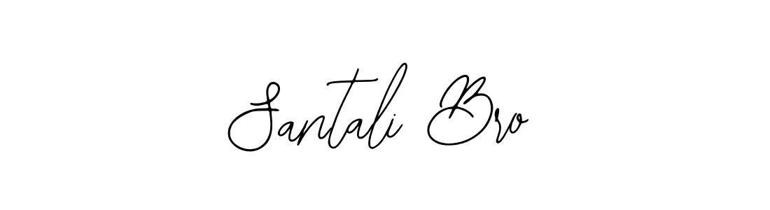 The best way (Bearetta-2O07w) to make a short signature is to pick only two or three words in your name. The name Santali Bro include a total of six letters. For converting this name. Santali Bro signature style 12 images and pictures png