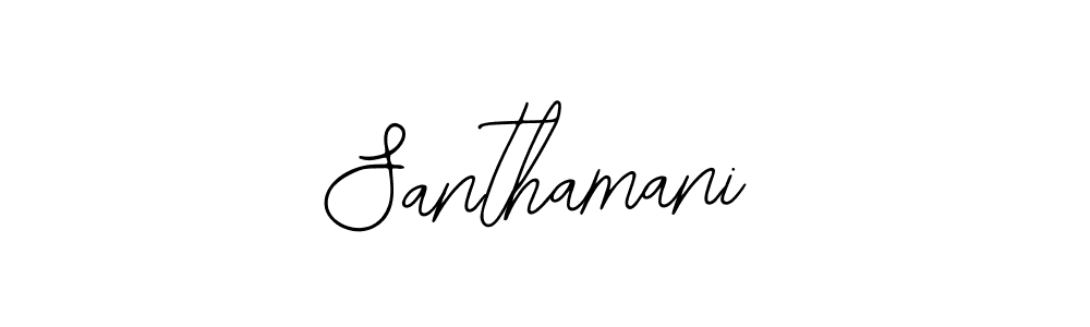 Design your own signature with our free online signature maker. With this signature software, you can create a handwritten (Bearetta-2O07w) signature for name Santhamani. Santhamani signature style 12 images and pictures png