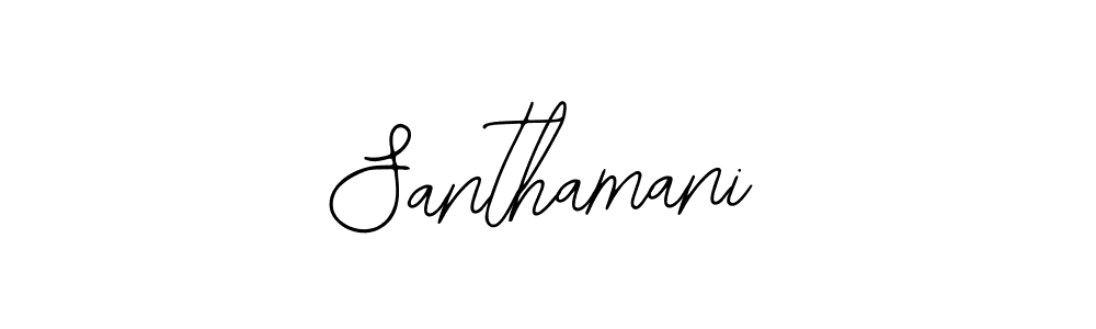 Design your own signature with our free online signature maker. With this signature software, you can create a handwritten (Bearetta-2O07w) signature for name Santhamani. Santhamani signature style 12 images and pictures png