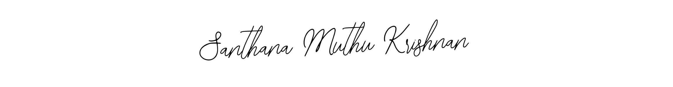 You should practise on your own different ways (Bearetta-2O07w) to write your name (Santhana Muthu Krishnan) in signature. don't let someone else do it for you. Santhana Muthu Krishnan signature style 12 images and pictures png