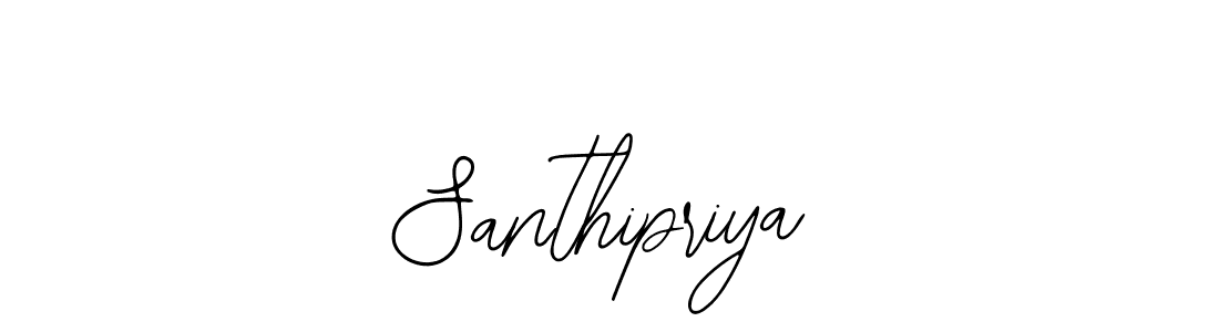 How to make Santhipriya name signature. Use Bearetta-2O07w style for creating short signs online. This is the latest handwritten sign. Santhipriya signature style 12 images and pictures png