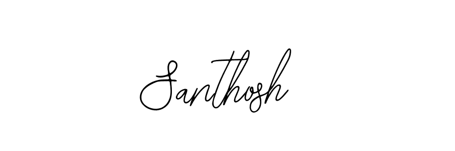 You should practise on your own different ways (Bearetta-2O07w) to write your name (Santhosh ) in signature. don't let someone else do it for you. Santhosh  signature style 12 images and pictures png