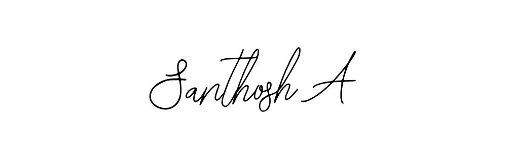 Create a beautiful signature design for name Santhosh A. With this signature (Bearetta-2O07w) fonts, you can make a handwritten signature for free. Santhosh A signature style 12 images and pictures png